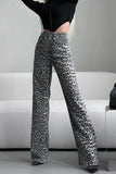 High-Waisted Straight Jeans