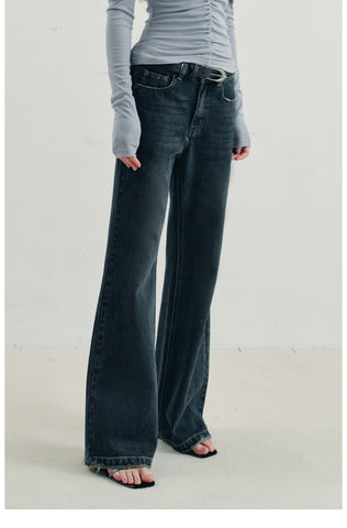 Vintage Low-Waist Flared Jeans