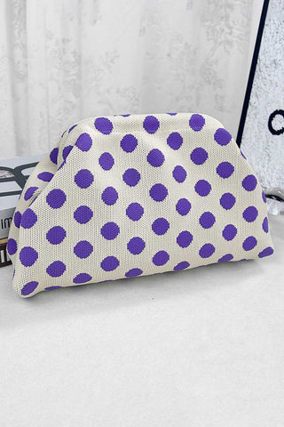 Polka Dot Soft Pouch Bag