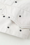 Polka Dot Zip-Front Jacket
