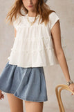 Ruffled Sleeveless Blouse