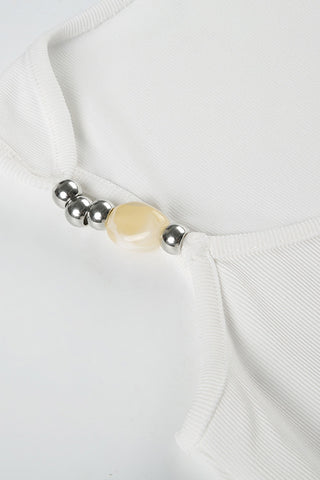 Beaded Strap Tank Top