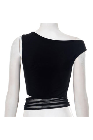 One-Shoulder Cutout Tank Top
