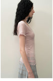 Sakura Pink Crisscross Back Top