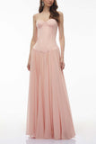 Sweetheart Neck Corset Maxi Casual Dress