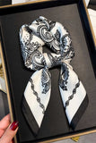 Paisley Print Satin Neck Scarf