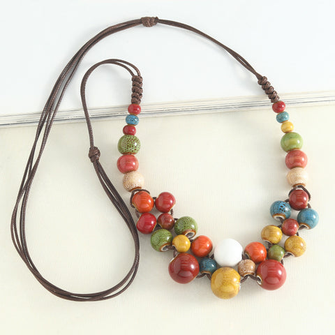 Beaded Statement Necklace