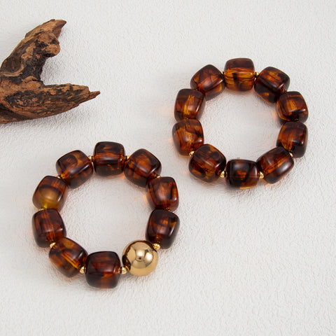 Chunky Beaded Stretch Bracelet