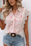 Lace Sleeveless Cropped Tank Top