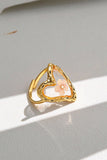 Floral Resin Statement Ring
