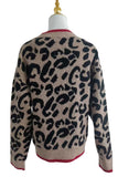 Leopard Print V-Neck Button-Front Cardigan