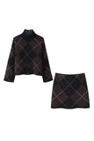 Timeless Plaid Mini Skirt Set