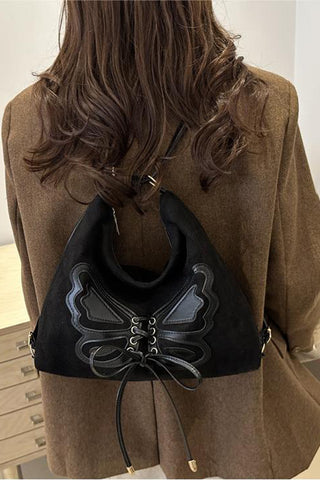 Butterfly Accent Shoulder Bag