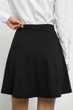 High-Waist A-Line Flare Mini Skirt