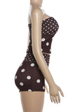 Polka Dot Tube Top and Shorts Set