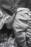 Crocodile Texture Crop Blazer