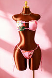 Floral Ruffle Bikini and Cover-Up Set