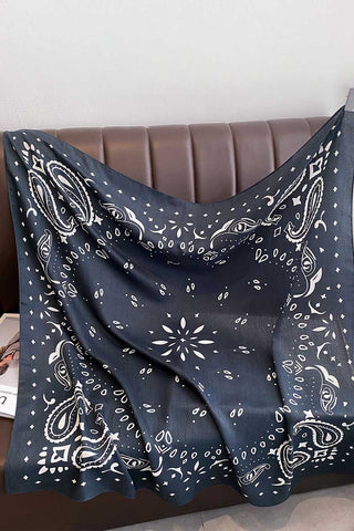 Paisley Print Square Scarf