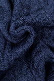 Cable Knit V-Neck Tie Front Cardigan