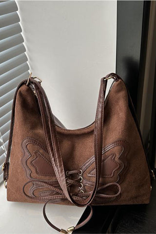 Butterfly Accent Shoulder Bag