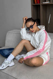 Zip-Up Crop Jacket and Shorts Set