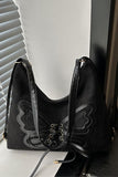 Butterfly Accent Shoulder Bag