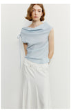 One-Shoulder Draped Top