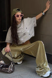 Striped Side Wide-Leg Sweatpants