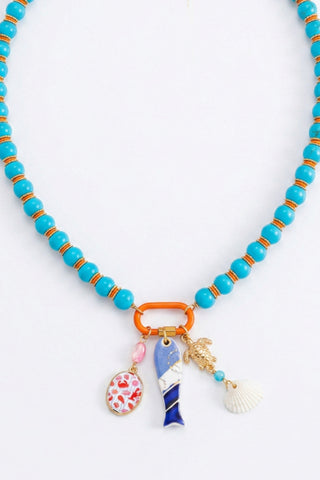 Ocean Theme Beaded Necklace