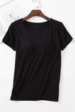 Built-In Bra Short-Sleeve T-Shirt