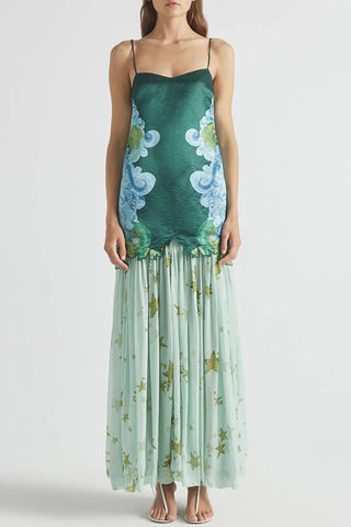 Tie-Back Floral Skirt Set