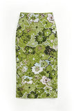 Sequin Floral Midi Skirt