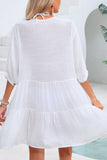 Lace Insert Tunic Blouse