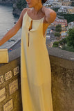 Sleeveless Maxi Dress with Keyhole Detail