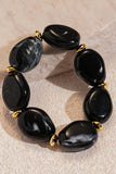 Chunky Oval Beaded Statement Bracelet