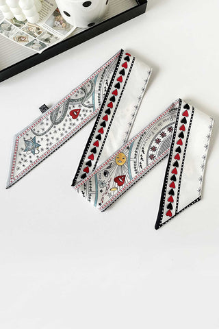 Tarot Patterned Printed Scarf
