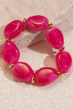 Chunky Oval Beaded Statement Bracelet