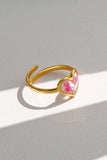 Floral Resin Statement Ring