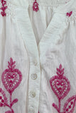 Floral Pattern Peasant Blouse