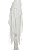 Asymmetrical Draped Midi Skirt