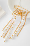 Floral Pendant Chain Brooch