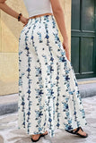 High-Waist Floral Wide-Leg Pants