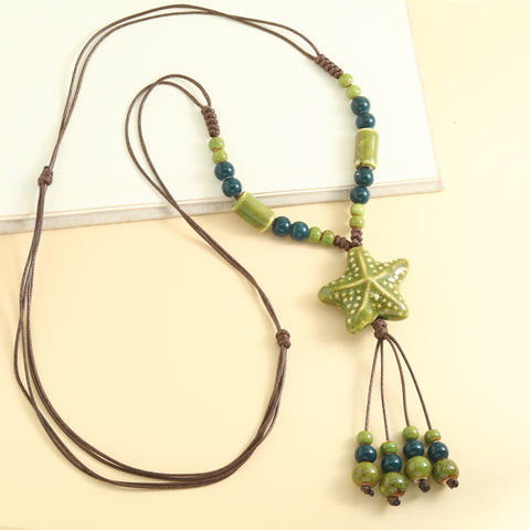 Starfish Beaded Necklace