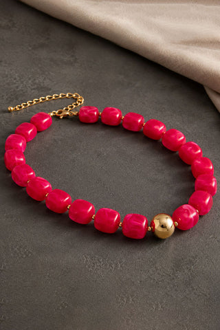 Beaded Chunky Accent Necklace