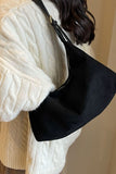 Suede Slouchy Shoulder Bag