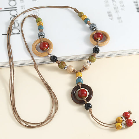 Beaded Pendant Necklace