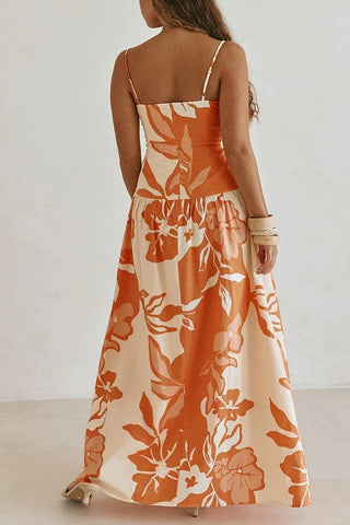 Floral Strappy Vacation Dress