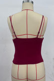 Beaded Strap Cowl Neck Cami Top