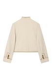 Toggle Button Cropped Shacket