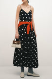 Sleeveless Polka Dot Casual Dress